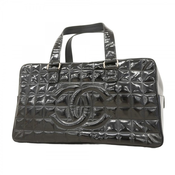 Chanel Chocobar handbag in patent leather and black for women - Picture 1 of 10